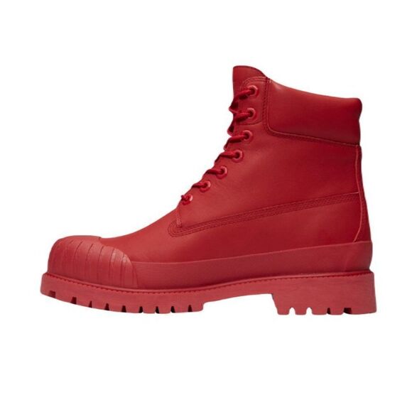 Timberland Bee Line Women's Premium Waterproof Rubber Toe Boots Red NEW IN BOX - Picture 2 of 6